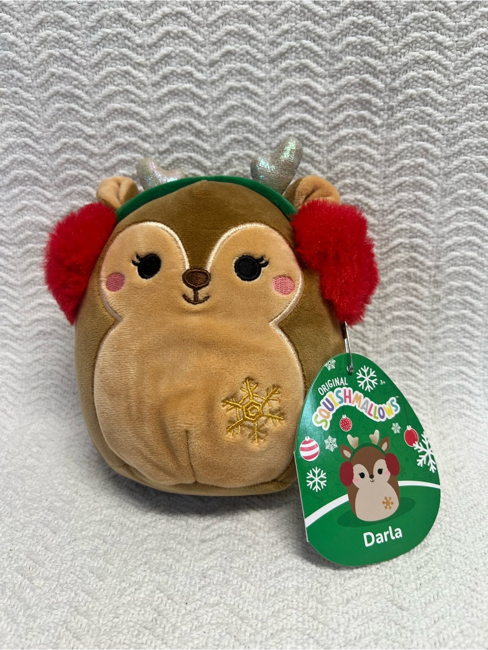 jazwares / darla the reindeer squishmallow size 8”